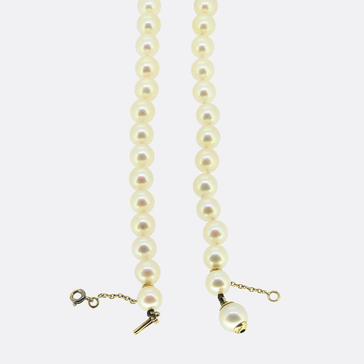 Cartier Vintage Pearl and Diamond Panthere Necklace