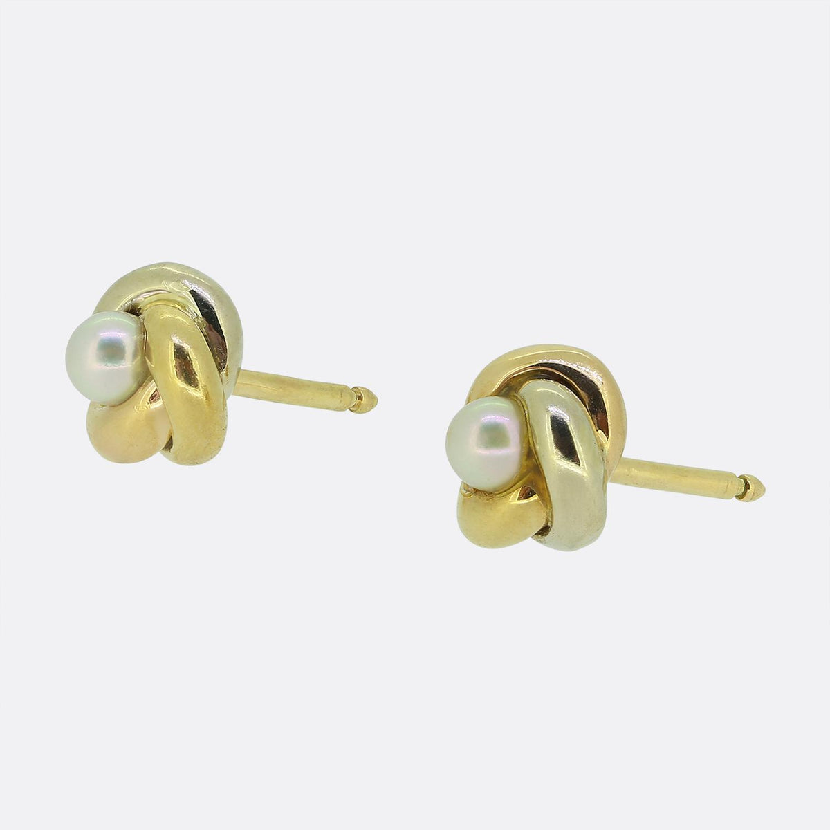 Cartier Vintage Pearl Trinity Earrings