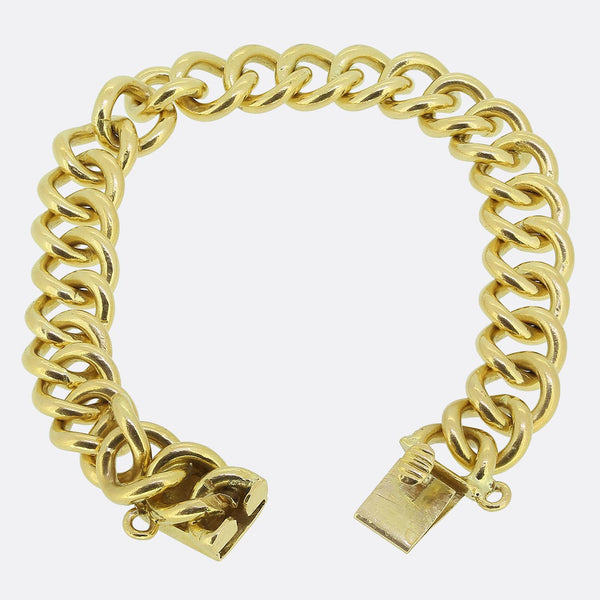 Vintage Twisted Curb Link Bracelet
