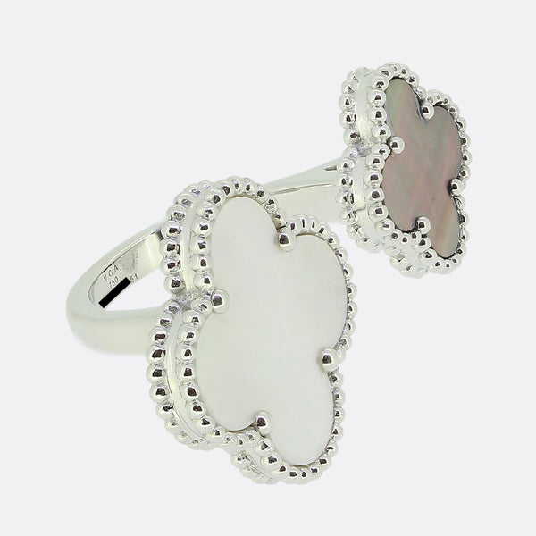 Van Cleef & Arpels Magic Alhambra Mother of Pearl Between the Finger Ring