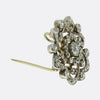 Victorian Old Cut Diamond Star Pendant Brooch