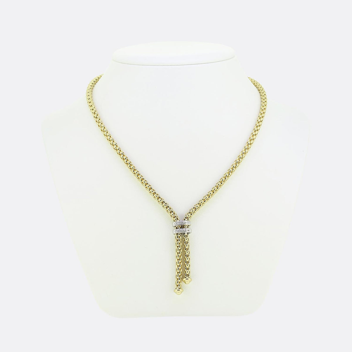 Fope Maori Tassel Diamond Necklace