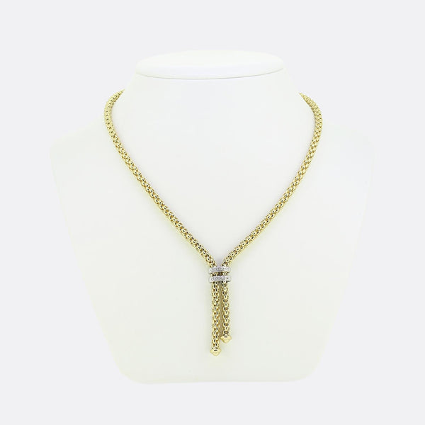 Fope Maori Tassel Diamond Necklace