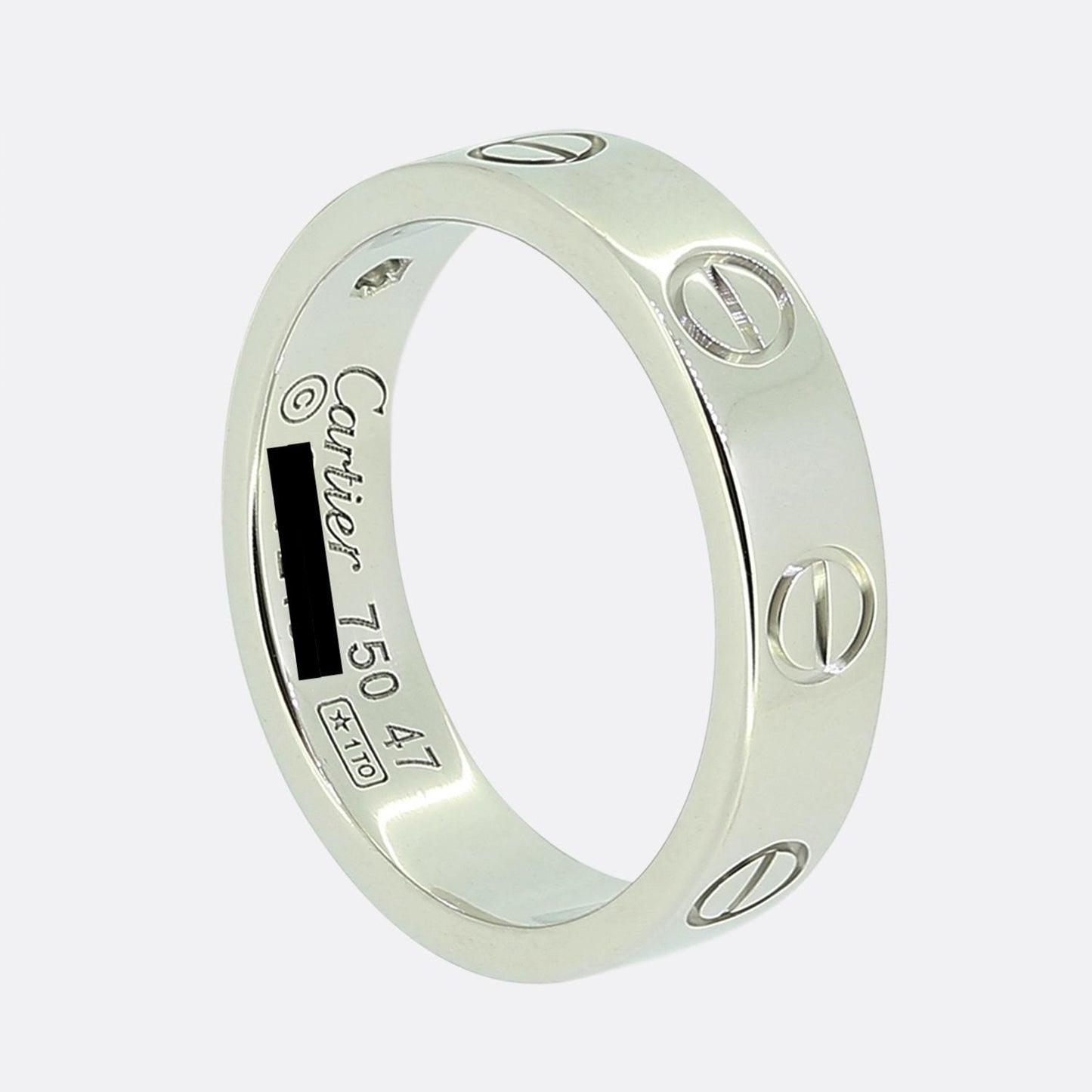 Cartier One Diamond Small LOVE Ring Size H 1/2 (47)