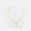 Vintage Pearl and Diamond Pendant Necklace