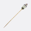 Fabergé Amethyst Quartz and Diamond Stick Pin