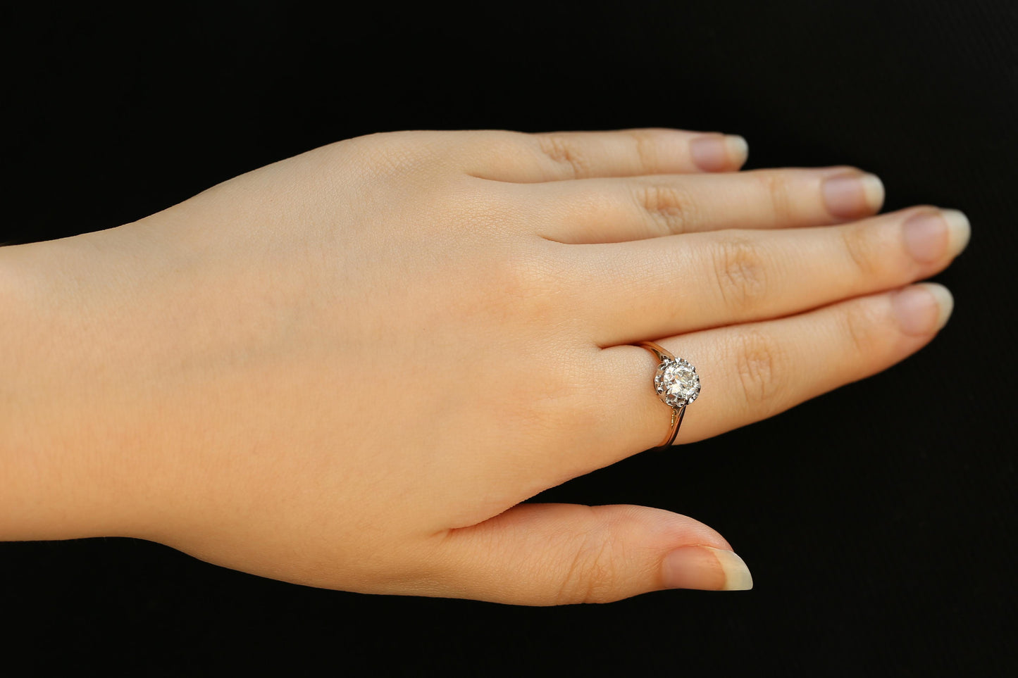 Antique 1.05 Carat Diamond Solitaire Ring