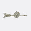 Victorian Large Diamond Arrow Brooch