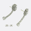 Art Deco 6.32 Carat Diamond Drop Earrings