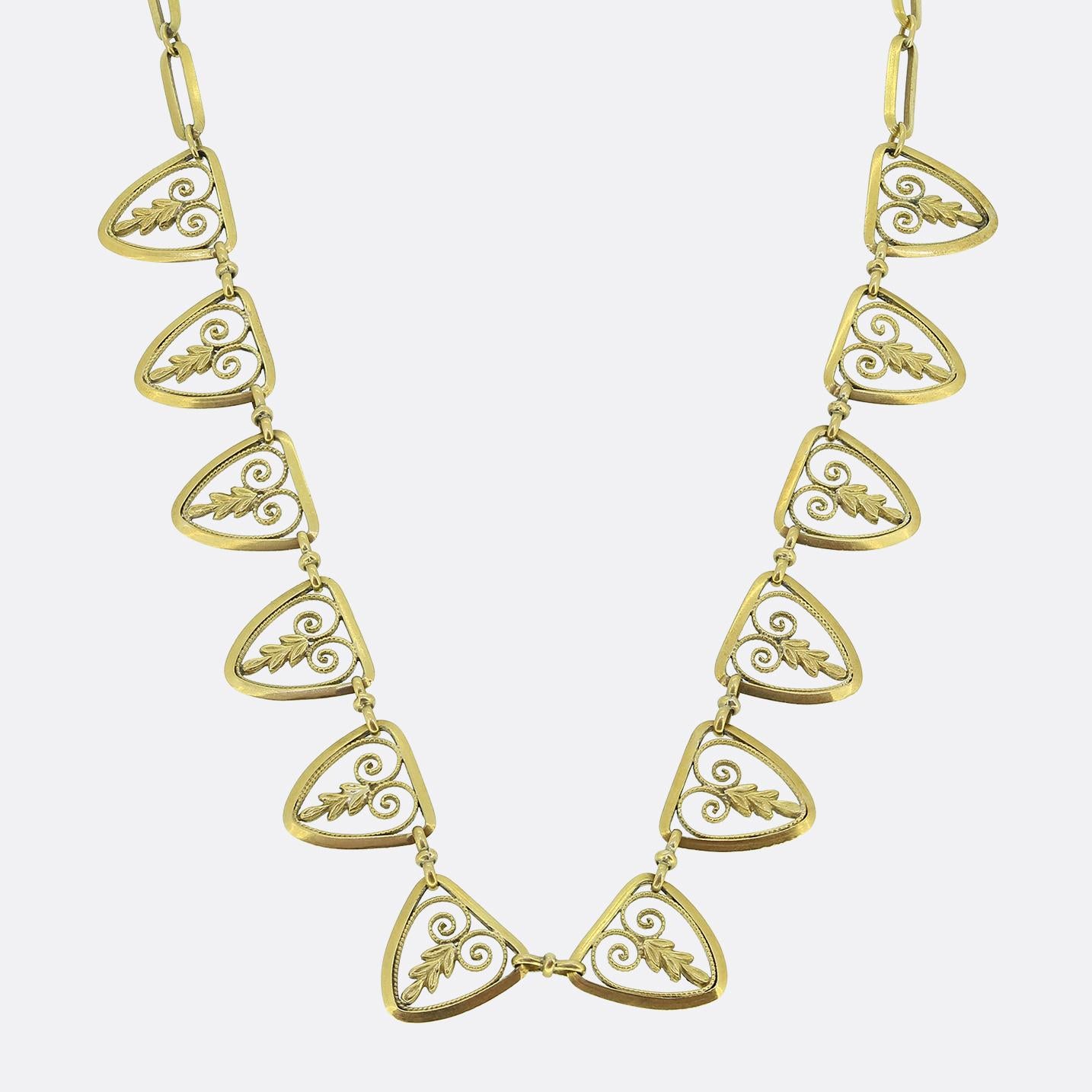 Vintage French Filigree Necklace