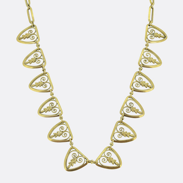 Vintage French Filigree Necklace