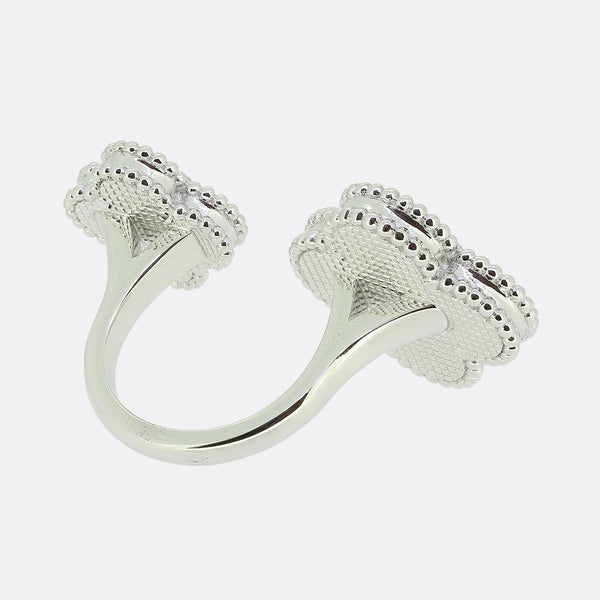 Van Cleef & Arpels Magic Alhambra Mother of Pearl Between the Finger Ring