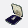 Victorian Old Pear Cut Diamond Pendant Necklace