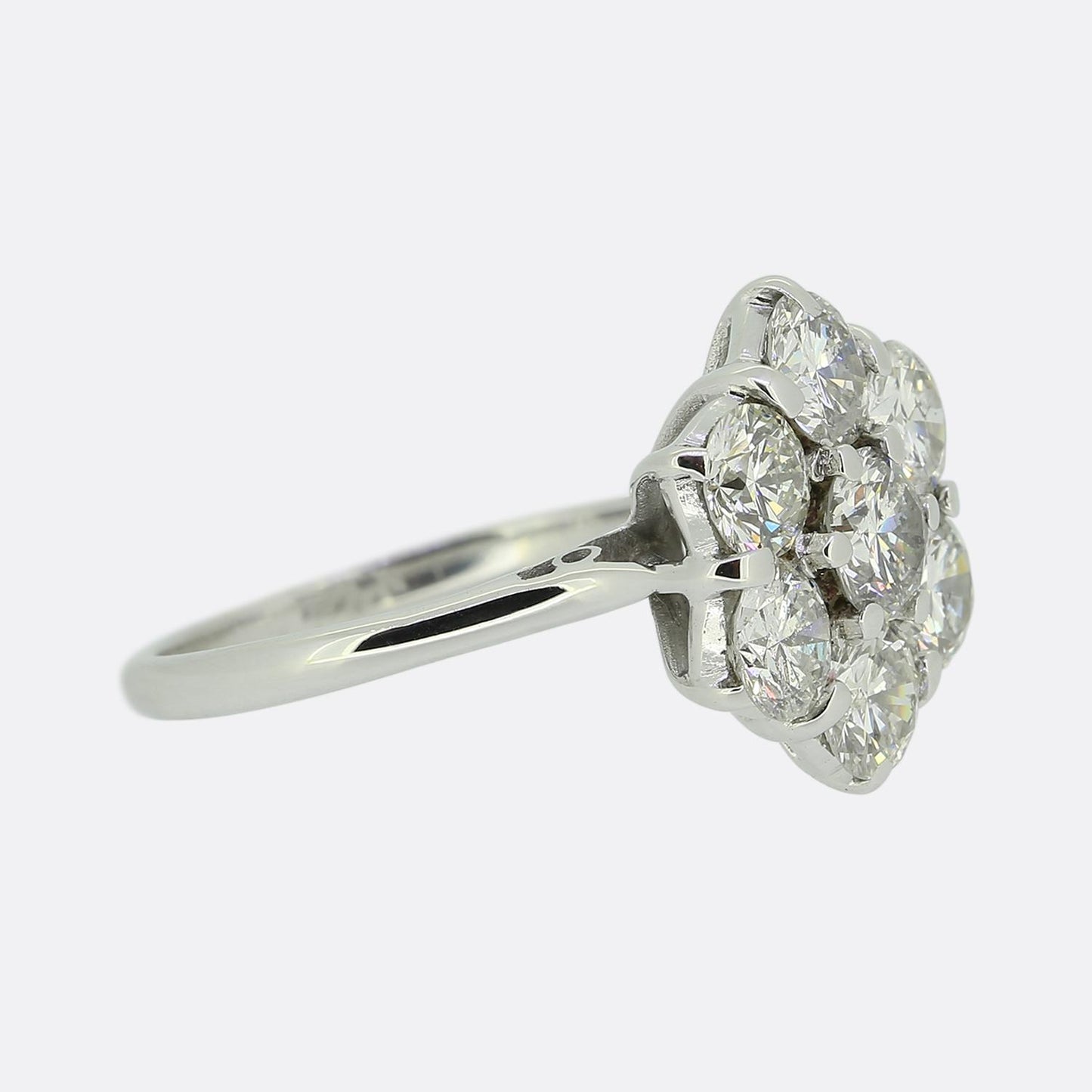 2.52 Carat Diamond Daisy Cluster Ring
