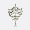 Antique Diamond Drop Brooch