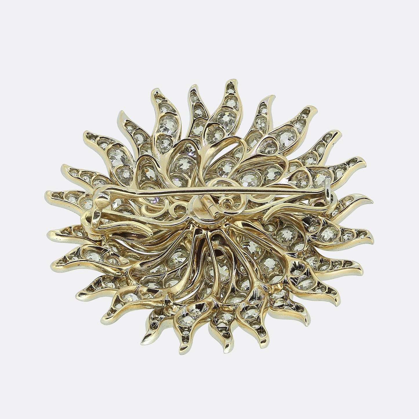 Edwardian Diamond Sunshine Brooch