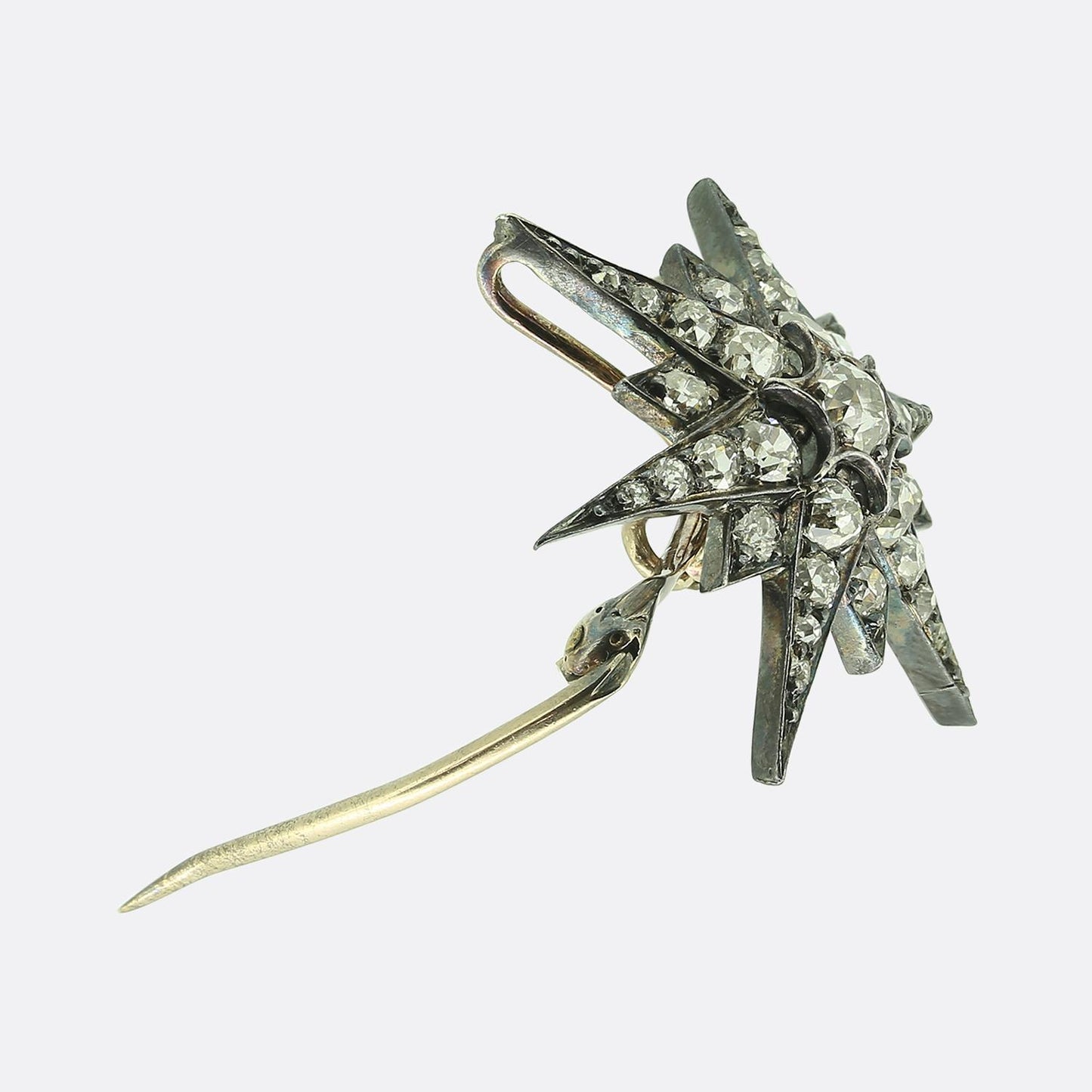 Victorian Diamond Star Brooch