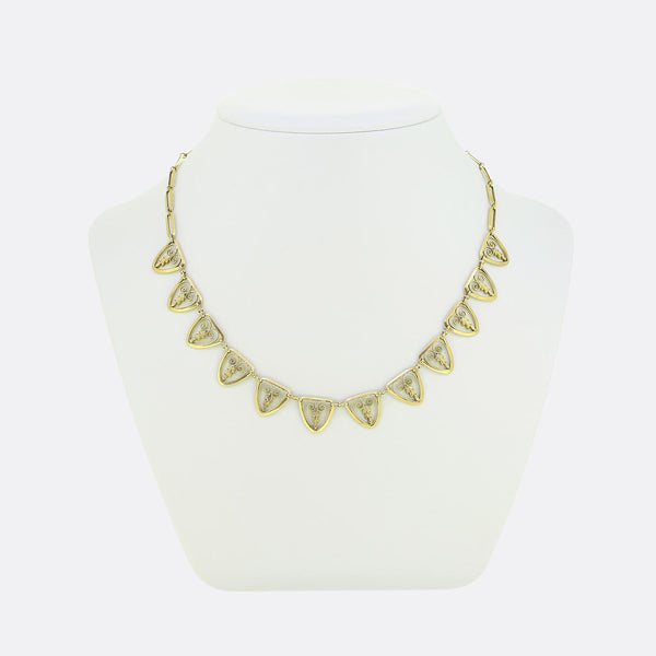 Vintage French Filigree Necklace