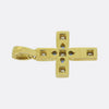 Cartier Sapphire and Diamond Byzantine Cross Pendant