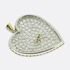 Edwardian 16.00 Carat Diamond Love Heart Pendant Brooch
