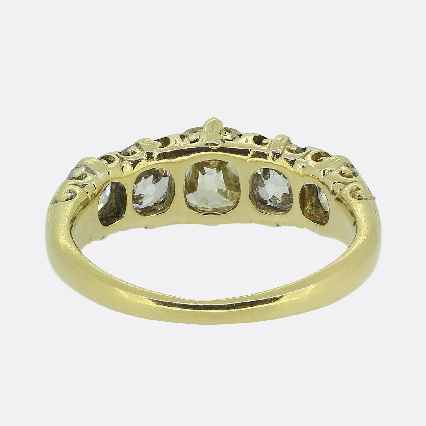 Antique 1.60 Carat Diamond Five-Stone Ring