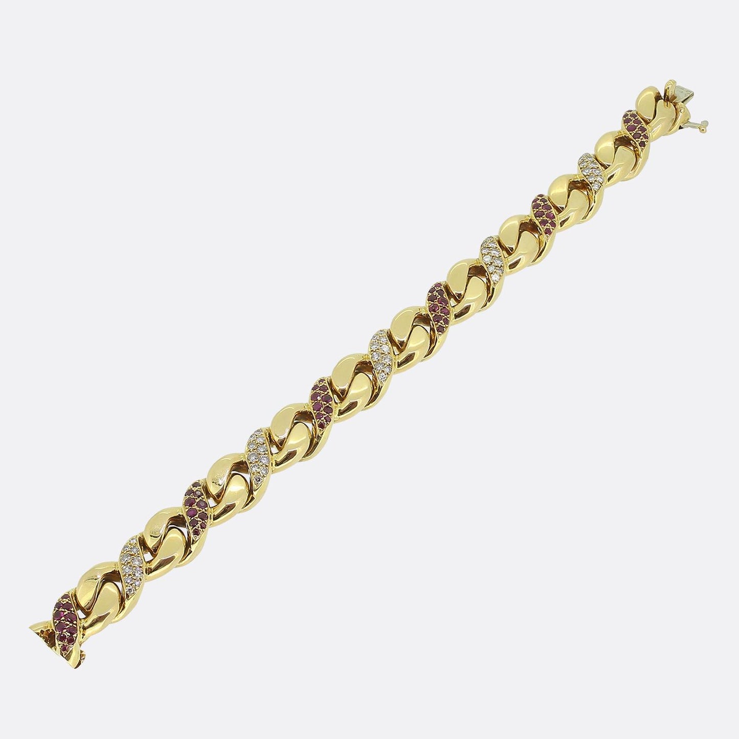 Georges L'Enfant Ruby and Diamond Bracelet