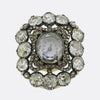 Victorian Portrait Cut Diamond Clock Brooch