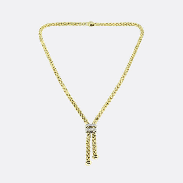 Fope Maori Tassel Diamond Necklace