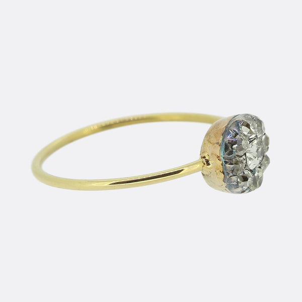 Old Cut Diamond Cluster Ring
