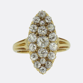 Antique Diamond Navette Ring
