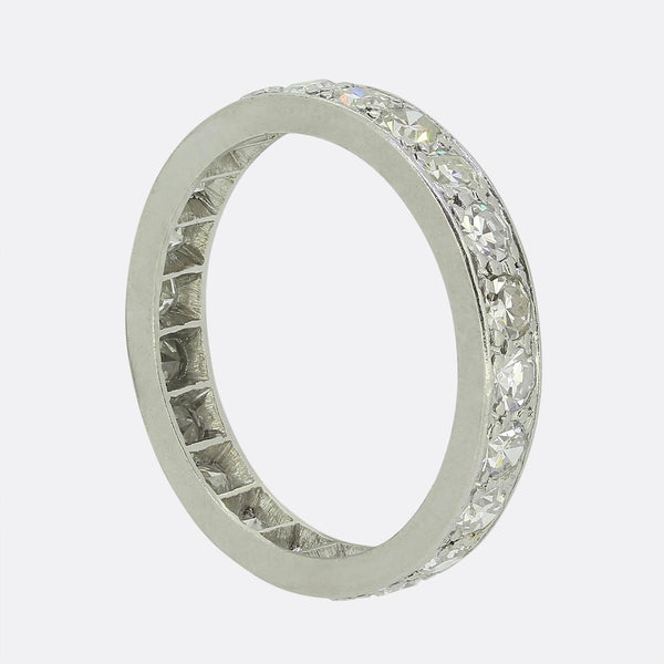 Art Deco Diamond Eternity Ring Size K (50)