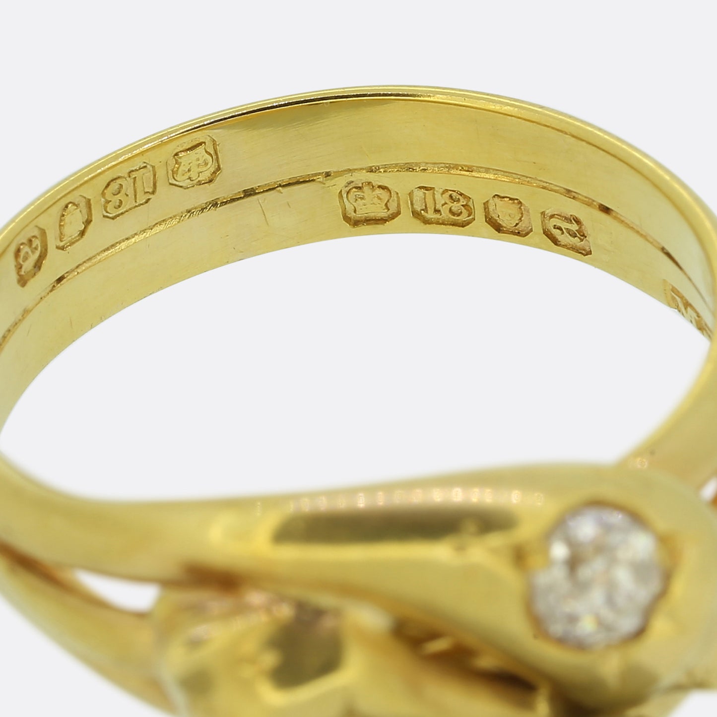 Victorian Sapphire and Diamond Double Snake Ring