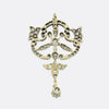 Antique Diamond Drop Brooch