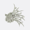 Art Deco Diamond Cluster Brooch