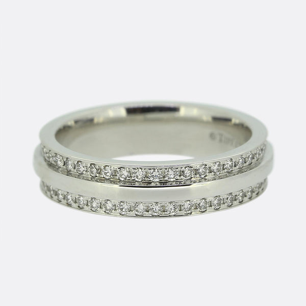 Tiffany & Co. Tiffany T Narrow Pavé Diamond Ring Size I (48)