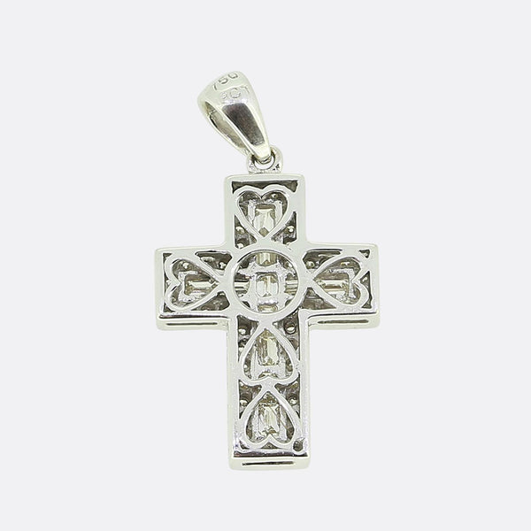 Multi Diamond Cross Pendant