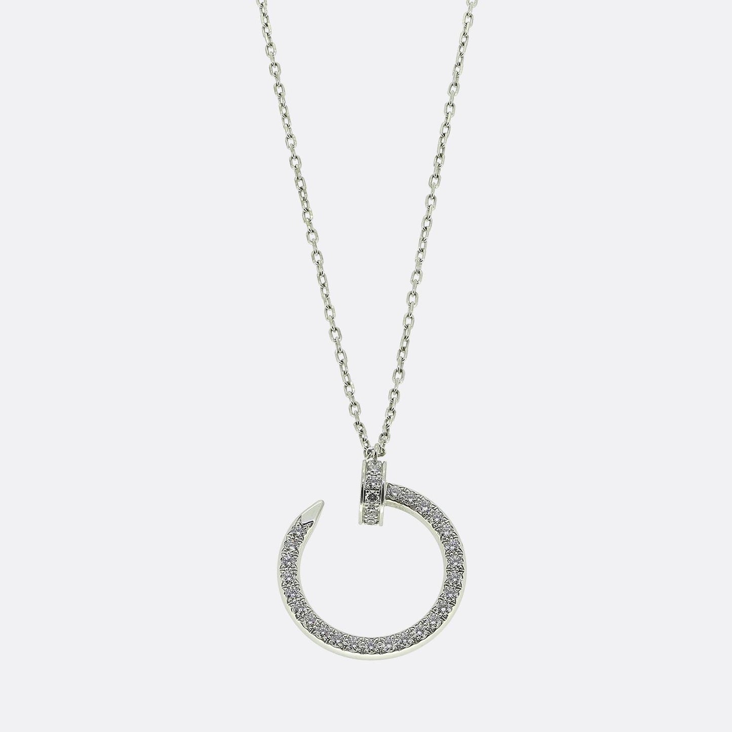 Cartier Juste Un Clou Diamond Pendant Necklace