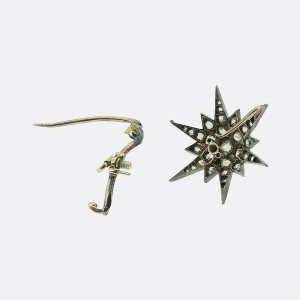 Victorian Diamond Star Brooch