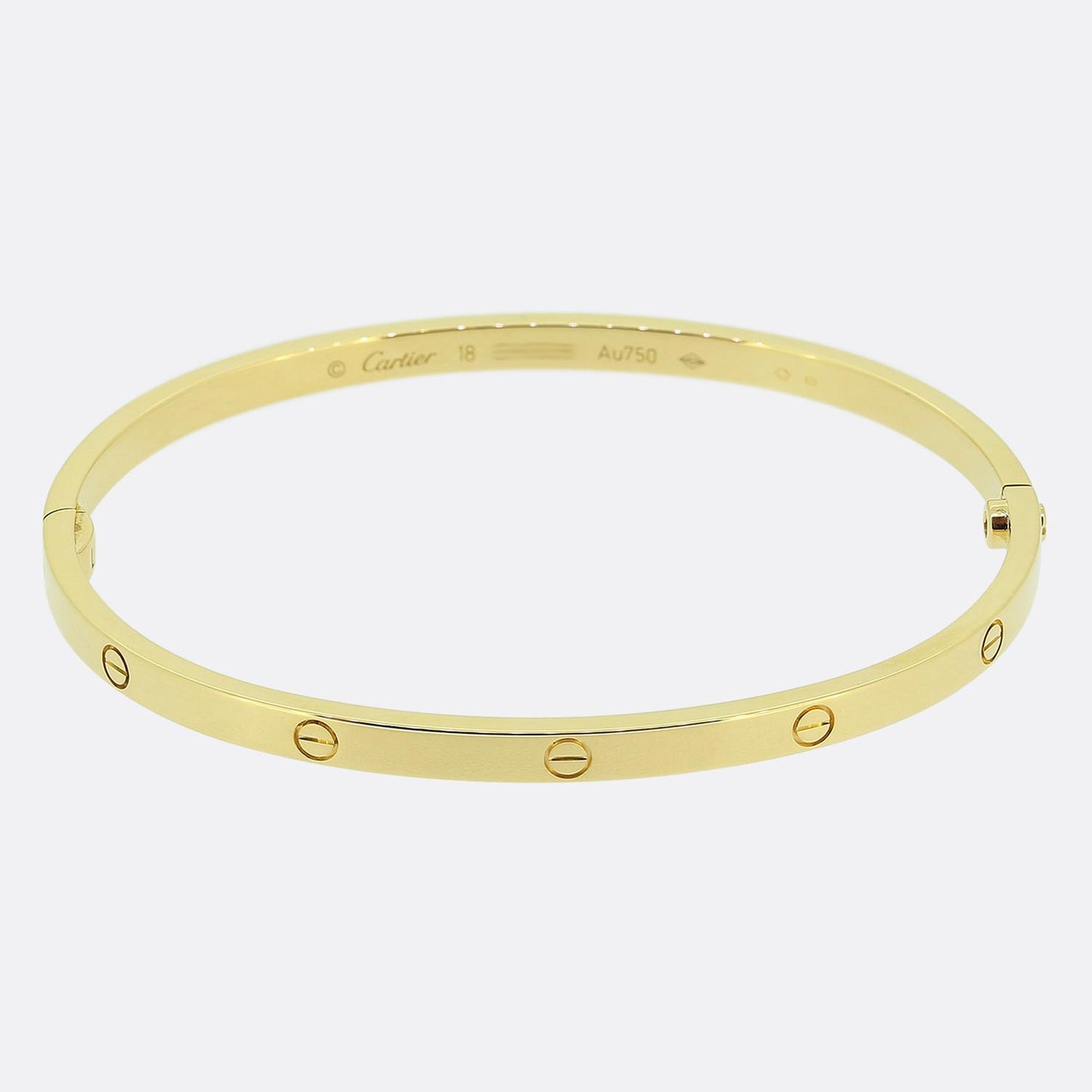 Cartier Small Model LOVE Bangle Size 18