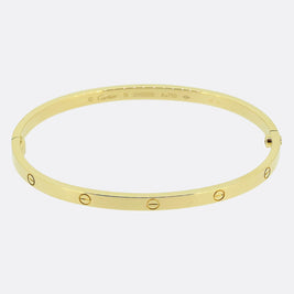 Cartier Small Model LOVE Bangle Size 18