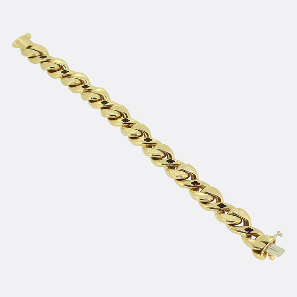 Georges L'Enfant Ruby and Diamond Bracelet