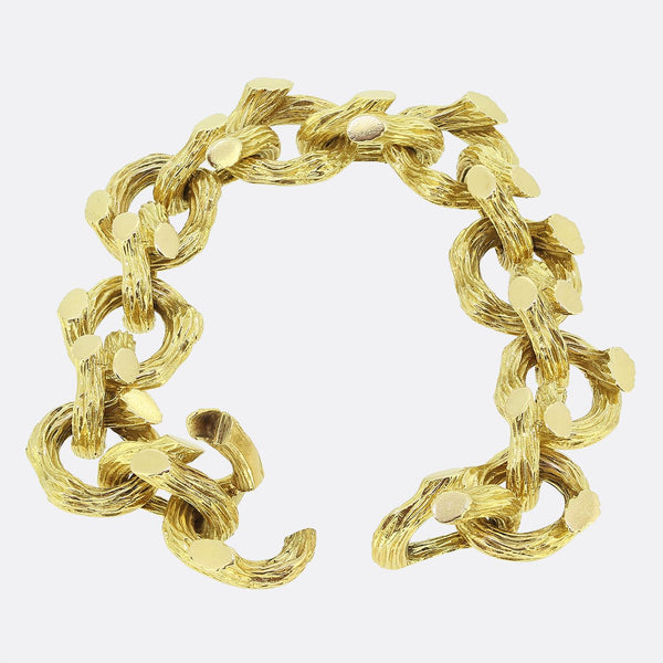 Boucheron Vintage Textured Branch Bracelet