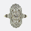Edwardian Diamond Tablet Ring
