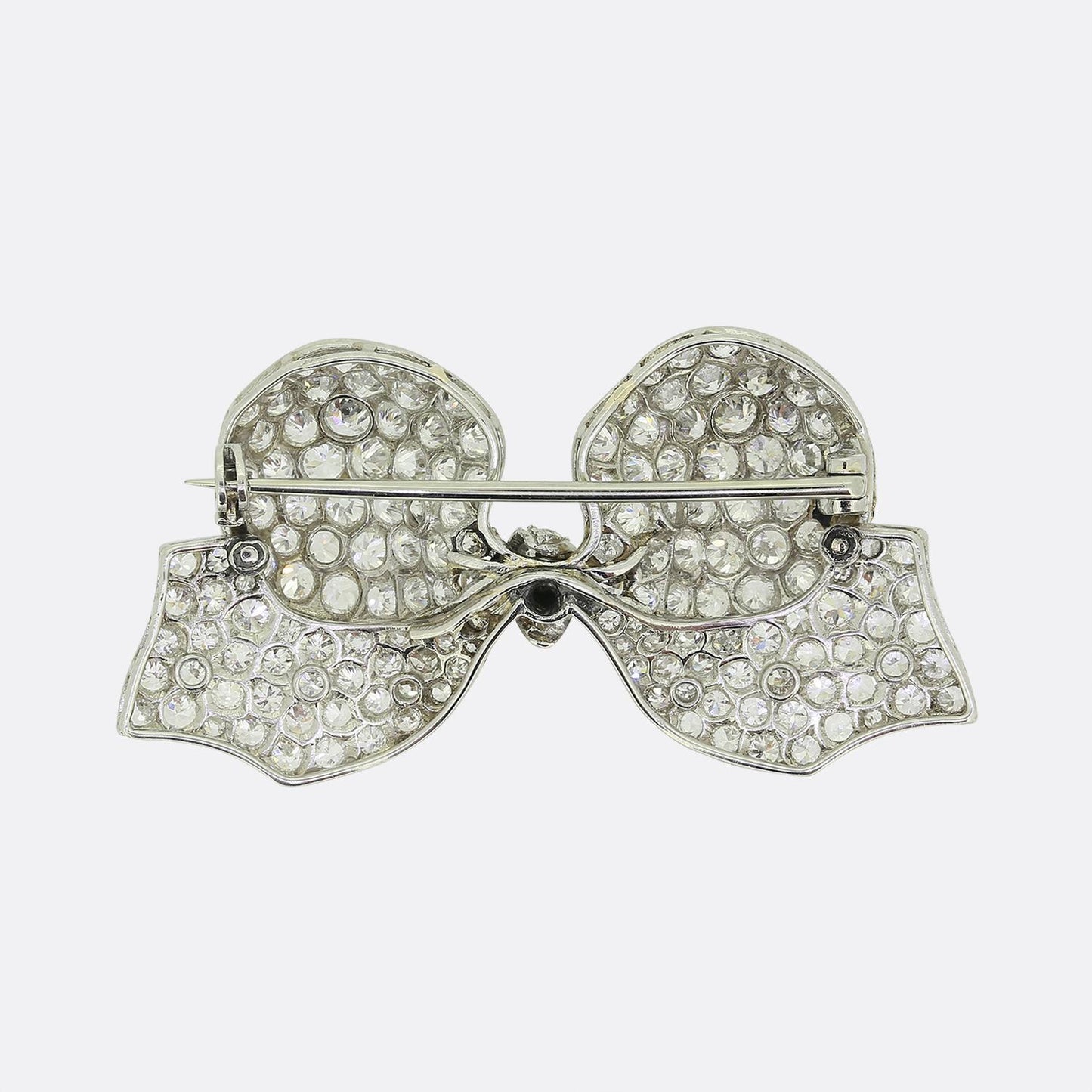 Antique Diamond Bow Brooch