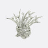 Art Deco Diamond Cluster Brooch