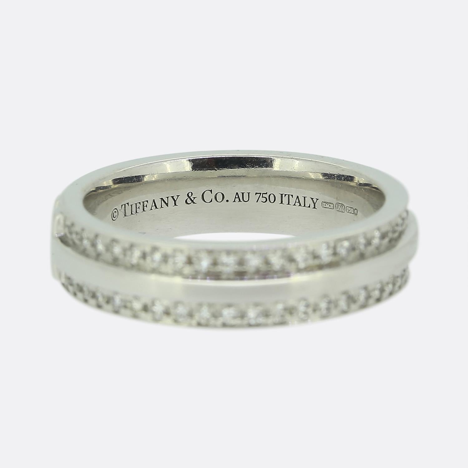 Tiffany Tiffany T Narrow Pavé Diamond Ring Size I (48) – The