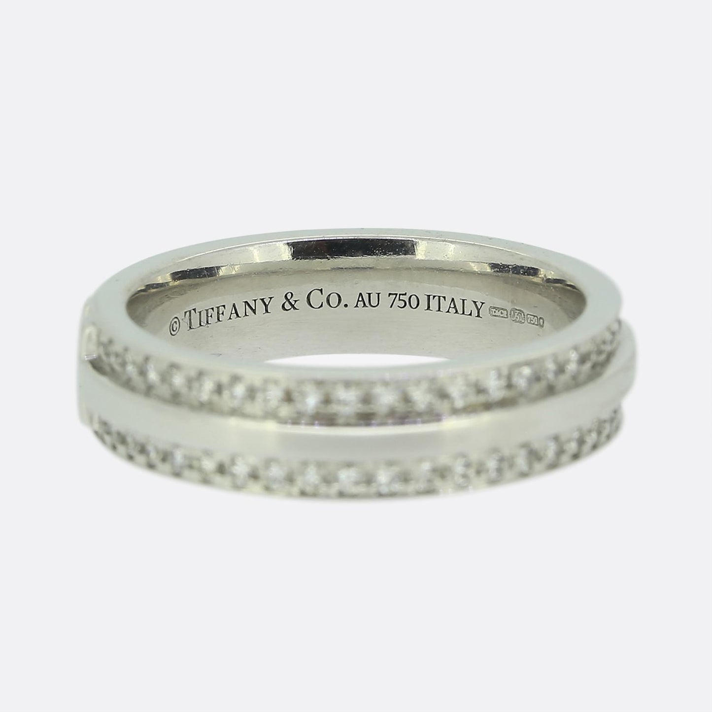 Tiffany & Co. Tiffany T Narrow Pavé Diamond Ring Size I (48)