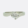 0.40 Carat Round Brilliant Cut Diamond Solitaire Ring
