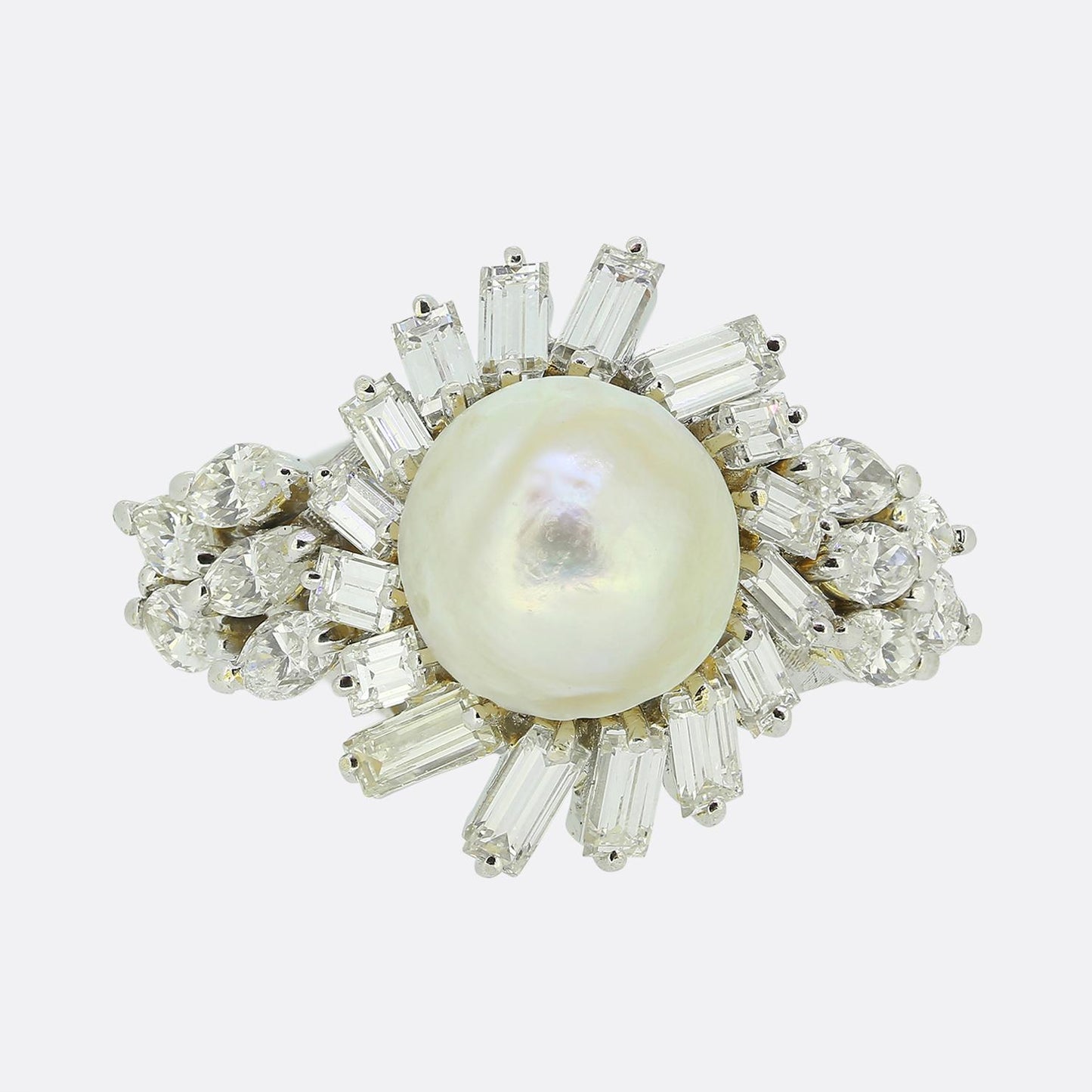 Kutchinsky Pearl and Diamond Ring