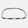 French Art Deco Onyx and Diamond Bracelet